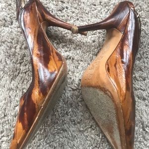 Brown pumps